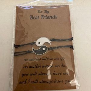 - 2pcs/set charms couple friendships bracelet.